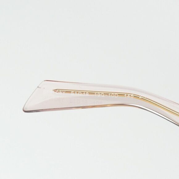 NEW Prada PR08YS 19Q10D Transparent Peach Light Brown Cat Eye Unisex Sunglasses - Picture 13 of 14